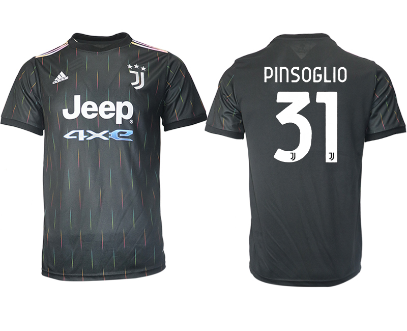 Cheap Men 2021-2022 Club Juventus away aaa version black 31 Soccer Jersey